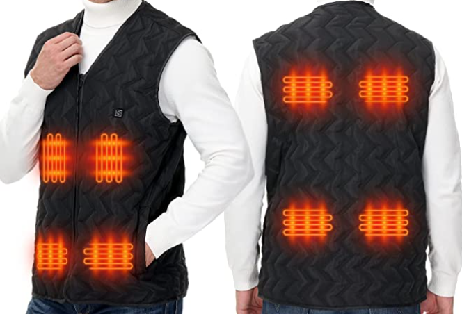 Commodum Heated Vest (Battery Not Included), Black, XXXL (7742233870574)